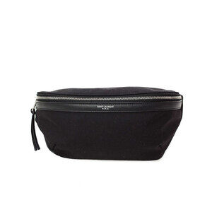 SAINT LAURENT PARIS Belt Crossbody Bum Bag Black